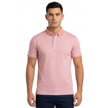 POLO MĘSKIE RÓŻOWE NA KRÓTKI RĘKAW BAWEŁNA 3XL L194