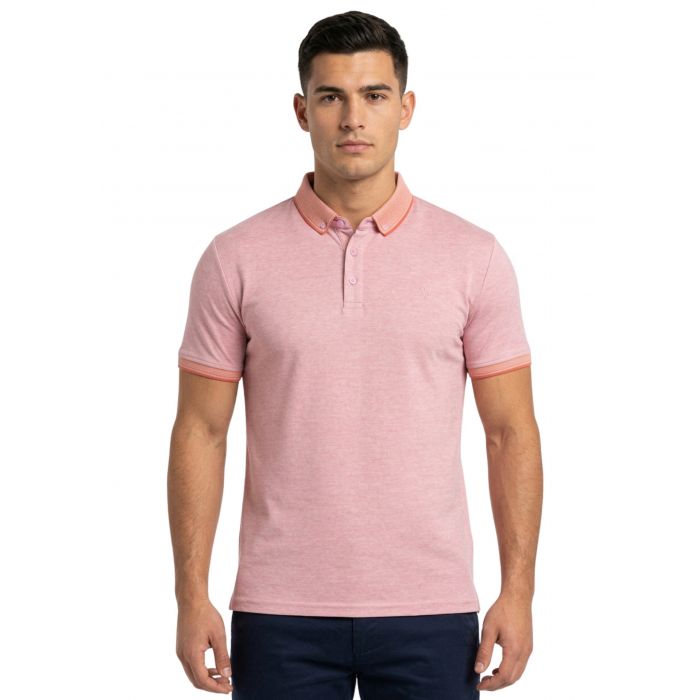POLO MĘSKIE RÓŻOWE NA KRÓTKI RĘKAW BAWEŁNA 3XL L194