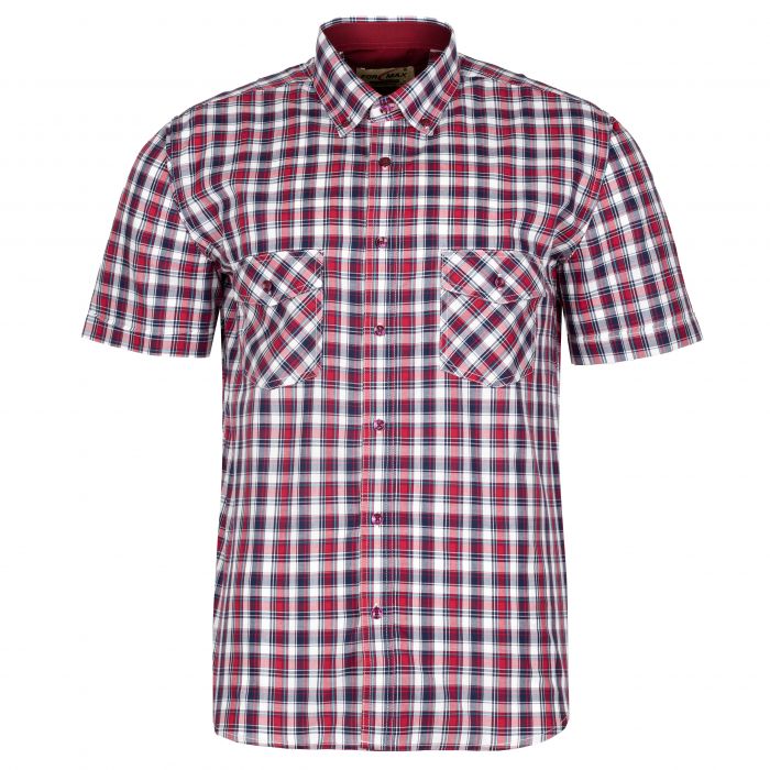 DUŻA KOSZULA SPORTOWA MĘSKA W KRATKĘ 100% BAWEŁNY 6XL 50/51 FS205KR