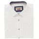 DUŻA KOSZULA MĘSKA BIAŁA WE WZORY 100% BAWEŁNY REGULAR 4XL 47/48 FW83KR