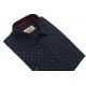 DUŻA KOSZULA MĘSKA GRANATOWA WE WZORY 100% BAWEŁNY REGULAR 4XL 47/48 FW86KR