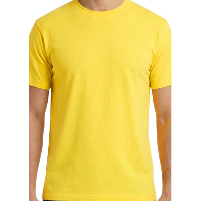 T-SHIRT MĘSKI ŻÓŁTY KOSZULKA 100% BAWEŁNY REGULAR XL