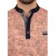 POLO MĘSKIE KORALOWE STÓJKA NA KRÓTKI RĘKAW BAWEŁNA KIESZONKA 3XL L199