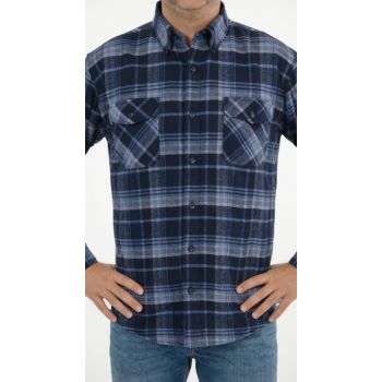 FLANELOWA KOSZULA MĘSKA FORMAX KRATKA 100% BAWEŁNY REGULAR ROZ.L 41/42 FF88