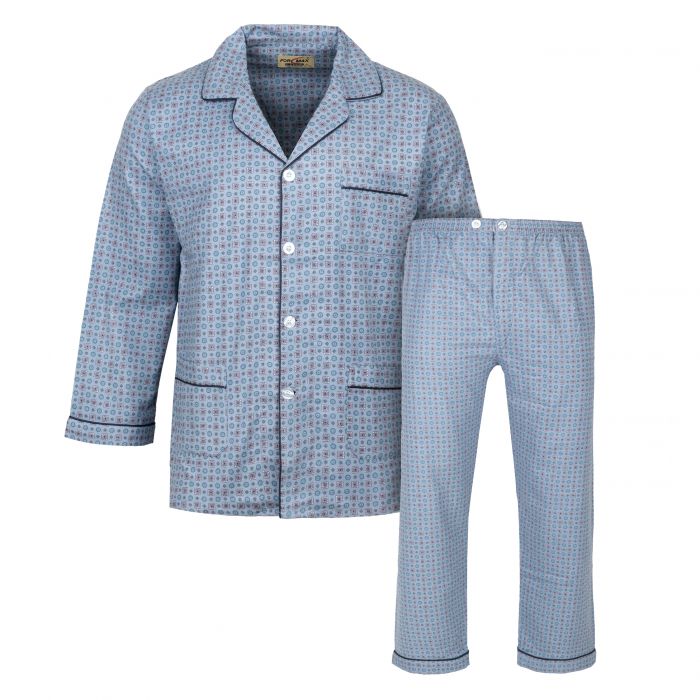 PIŻAMA MĘSKA FLANELOWA FORMAX ROZPINANA BAWEŁNA 3XL E109