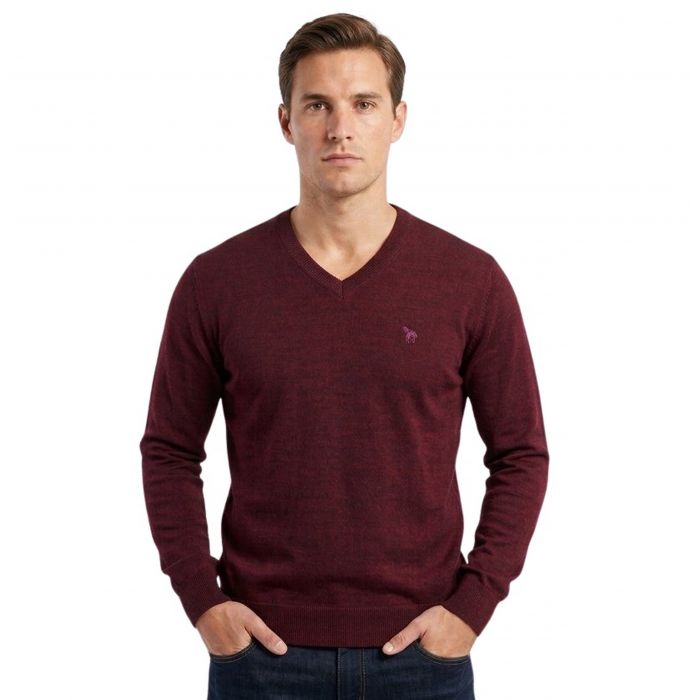 SWETER MĘSKI W SEREK BORDOWY GŁADKI WEŁNIANY CIENKI 3XL SW52