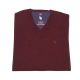 SWETER MĘSKI W SEREK BORDOWY GŁADKI WEŁNIANY CIENKI 3XL SW52