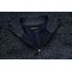 DUŻY SWETER MĘSKI CIEPŁY NA POLARZE JEANSOWY NA SUWAK KIESZENIE 6XL SW725
