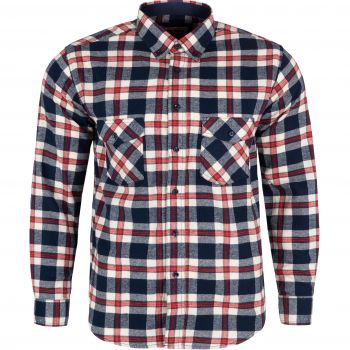 FLANELOWA DUŻA KOSZULA MĘSKA FORMAX KRATKA BAWEŁNA REGULAR 4XL 47/48 FF52