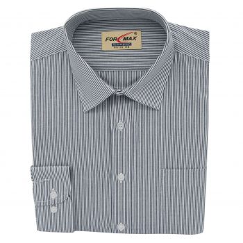 Koszula Męska Bawełniana w Paski Długi Rękaw Elegancka FORMAX 42 176-184