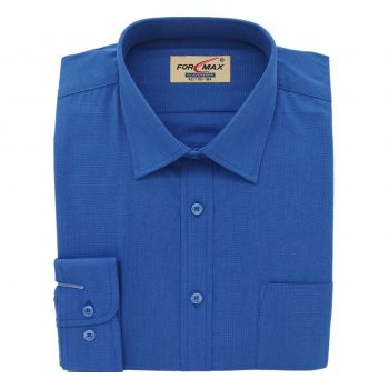 Koszula Męska Chabrowa Elegancka Bawełniana Regular Długi Rękaw 41 176-184